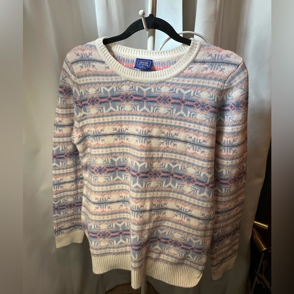 Vintage Le Tigre Pastel Fair Isle Sweater Fairy Kei Kawaii Medium - Picture 2 of 5